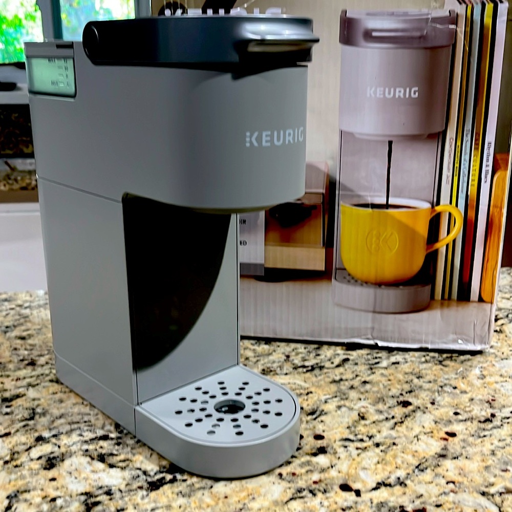 Keurig K-Mini Single Serve coffee maker. Studio Gray